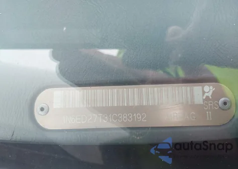 2001 Nissan Frontier Se-V6 из США, поврежденный, VIN 1N6ED27T31C383192